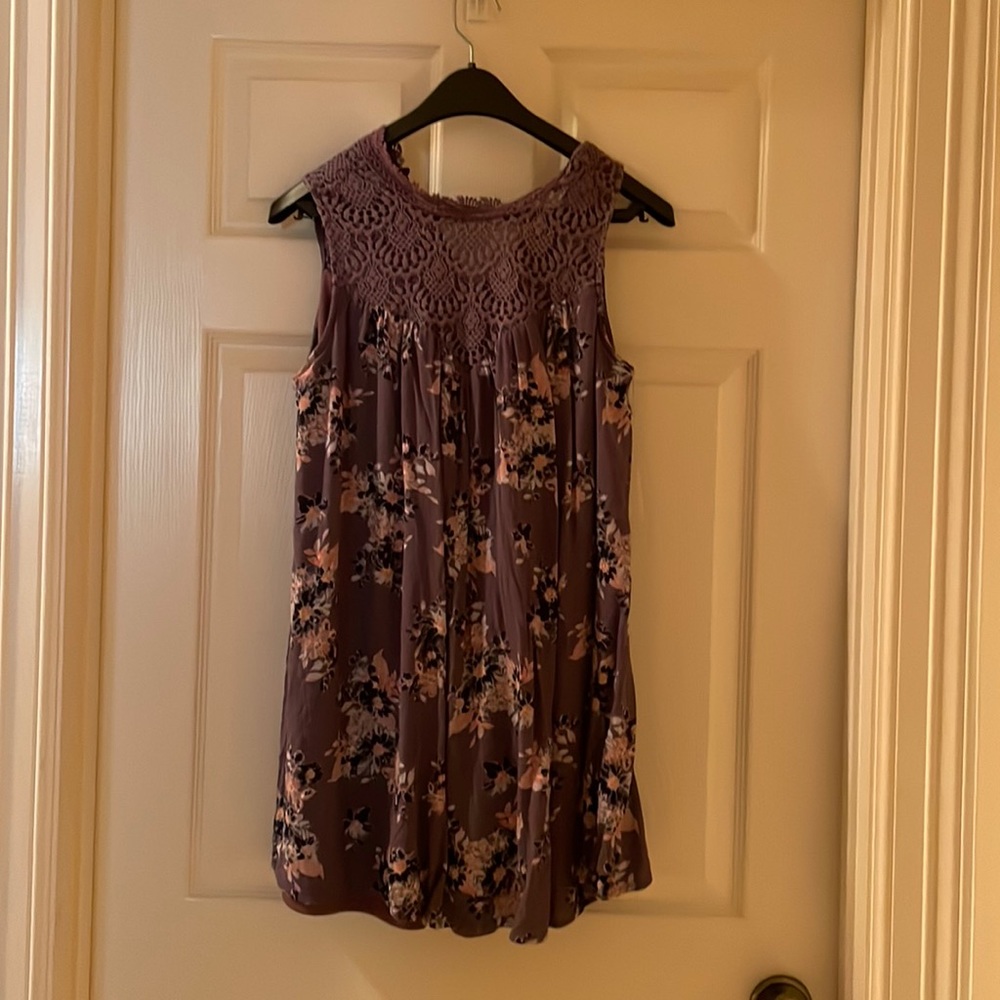 altard state, purple floral dress, size M